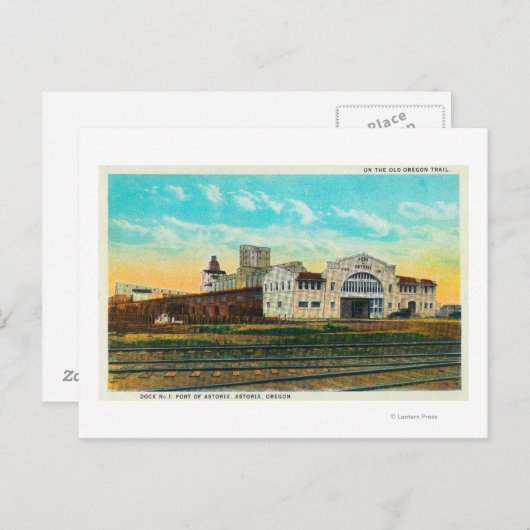 Carte Postale Vue extérieure de l'édifice Port of Astoria Dock (Devant / Derrière)