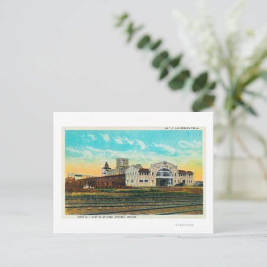 Carte Postale Vue extérieure de l'édifice Port of Astoria Dock (Debout devant)