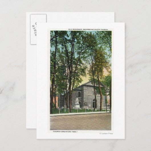 Carte Postale Vue extérieure de l'église protestante néerlandais (Devant / Derrière)