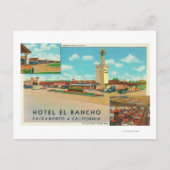 Carte Postale Vue extérieure de l'hôtel el Rancho (Devant)