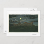 Carte Postale Vue extérieure de l'hôtel Mt Washington à la nuit (Devant / Derrière)