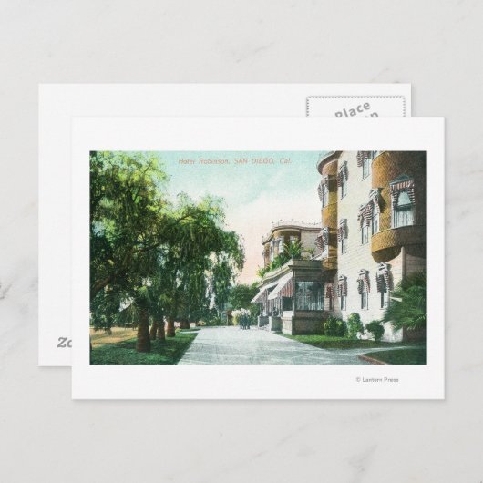 Carte Postale Vue extérieure de l'hôtel Robinson (Devant / Derrière)
