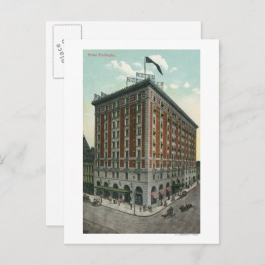 Carte Postale Vue extérieure de l'hôtel Rochester (Devant / Derrière)