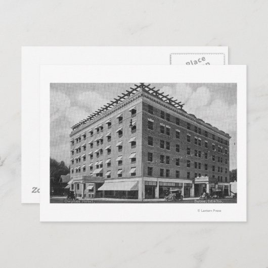 Carte Postale Vue extérieure de l'Owyhee HotelBoise, ID (Devant / Derrière)