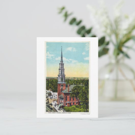 Carte Postale Vue extérieure de Park Street Church (Debout devant)