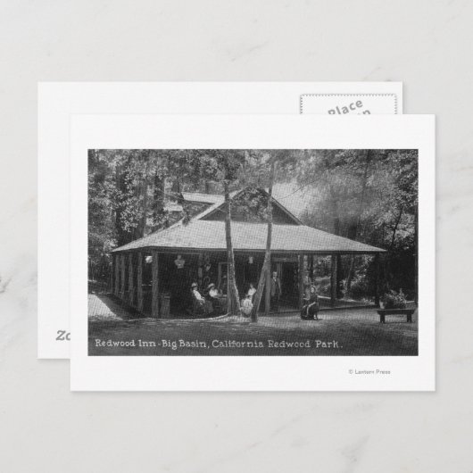 Carte Postale Vue extérieure de Redwood Inn (Devant / Derrière)