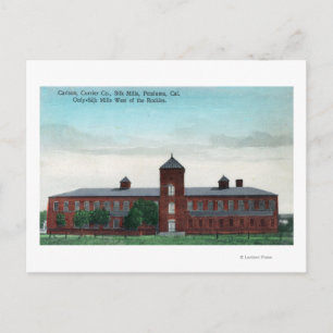 Carte Postale Vue extérieure des aciéries de soie Currier Co