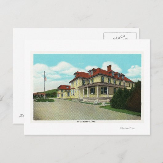 Carte Postale Vue extérieure des armes de Bretton Woods (Devant / Derrière)