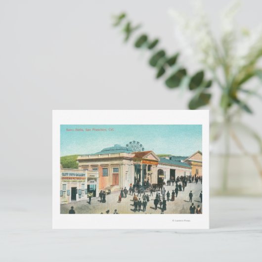 Carte Postale Vue extérieure des bains Sutro (Debout devant)