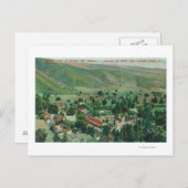 Carte Postale Vue extérieure des sources thermales et jardins de (Devant / Derrière)