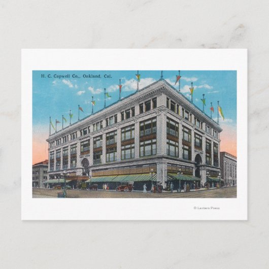 Carte Postale Vue extérieure du bâtiment H. C. Capwell Co. (Devant)