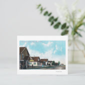 Carte Postale Vue extérieure du bureau de poste sur la rue Cedar (Debout devant)