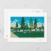 Carte Postale Vue extérieure du camp automatique de pin (Devant / Derrière)