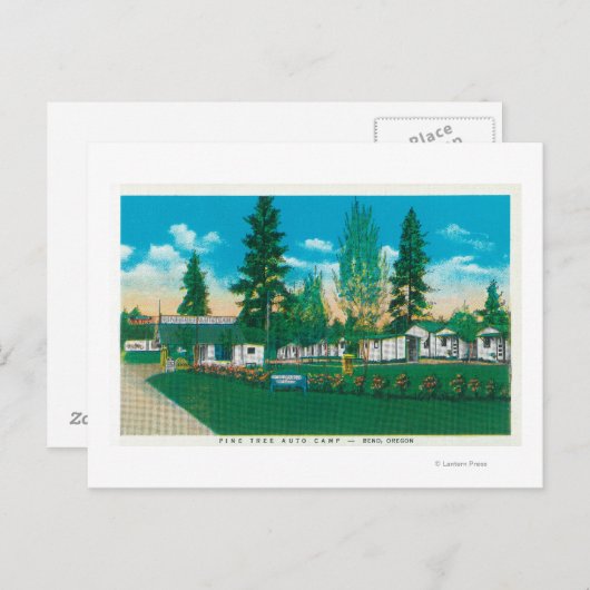 Carte Postale Vue extérieure du camp automatique de pin (Devant / Derrière)