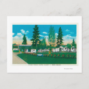 Carte Postale Vue extérieure du camp automatique de pin