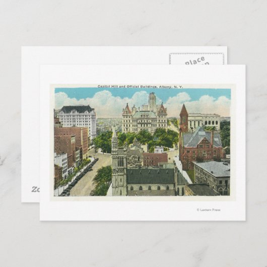 Carte Postale Vue extérieure du Capitol Hill et bâtiments offici (Devant / Derrière)