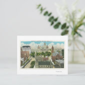 Carte Postale Vue extérieure du Capitol Hill et bâtiments offici (Debout devant)