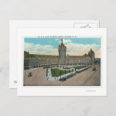 Carte Postale Vue extérieure du D & H et du Journal (Devant / Derrière)