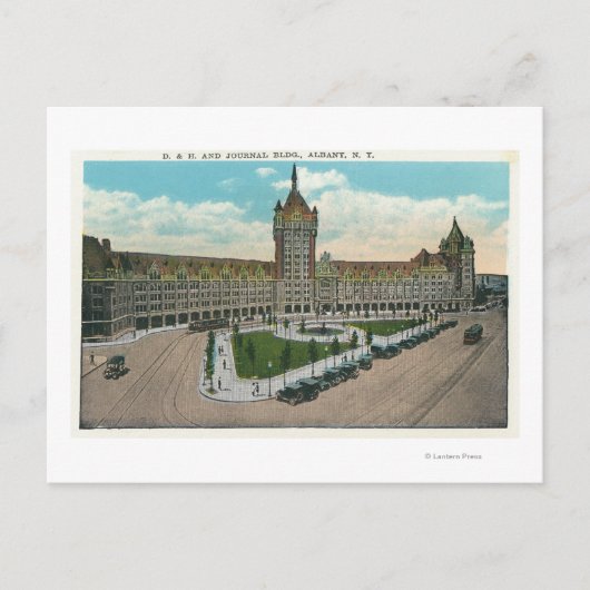 Carte Postale Vue extérieure du D & H et du Journal (Devant)