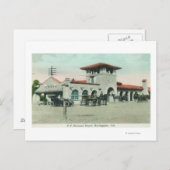 Carte Postale Vue extérieure du dépôt du Pacifique Sud 4 (Devant / Derrière)