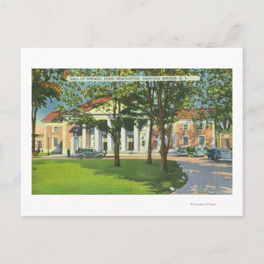 Carte Postale Vue extérieure du Hall des sources (Devant)