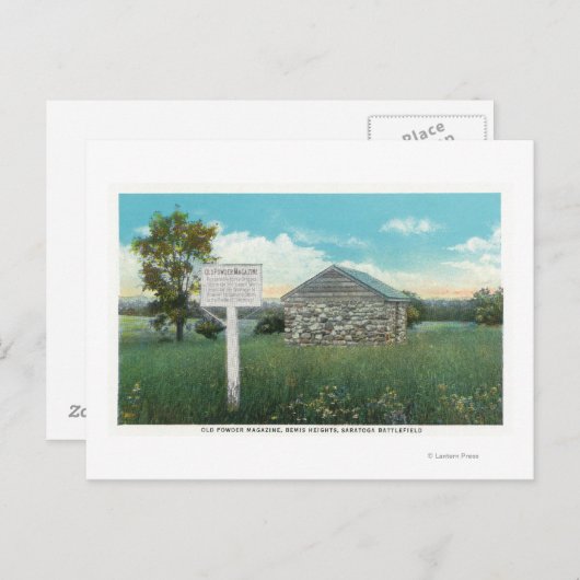 Carte Postale Vue extérieure du magazine Old Powder (Devant / Derrière)