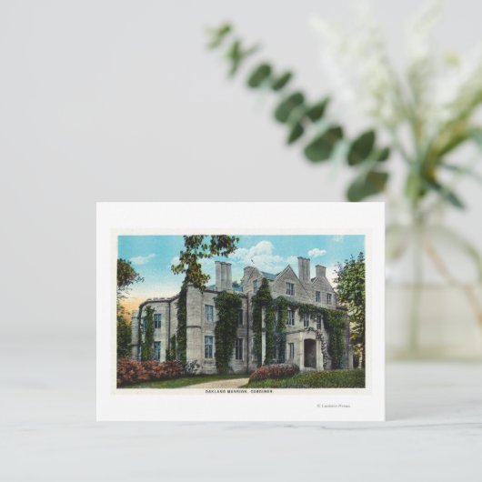 Carte Postale Vue extérieure du manoir Oakland (Debout devant)