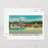 Carte Postale Vue extérieure du Motel Golf, Montecito (Devant / Derrière)