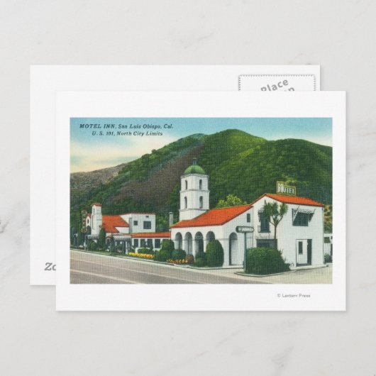 Carte Postale Vue extérieure du Motel Inn (Devant / Derrière)