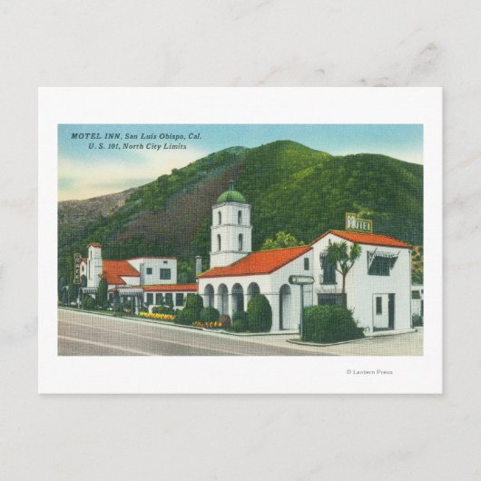 Carte Postale Vue extérieure du Motel Inn (Devant)