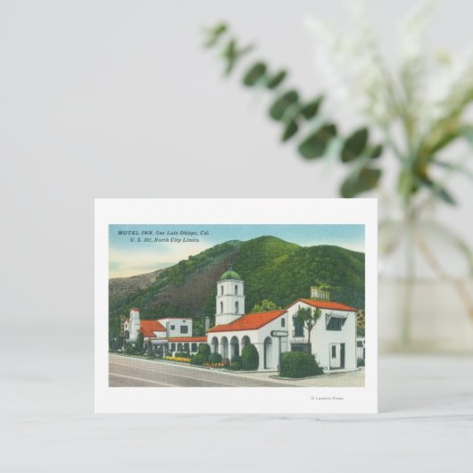 Carte Postale Vue extérieure du Motel Inn (Debout devant)