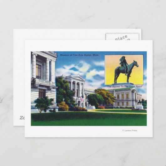 Carte Postale Vue extérieure du musée des Beaux-Arts (Devant / Derrière)