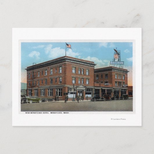 Carte Postale Vue extérieure du New Wenatchee Hotel (Devant)
