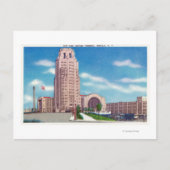 Carte Postale Vue extérieure du NY Central Terminal Bldg (Devant)