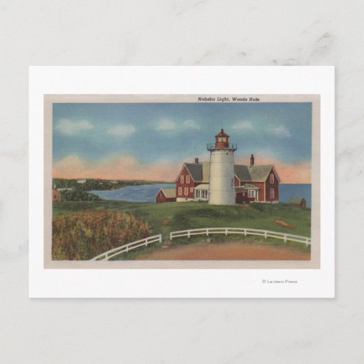Carte Postale Vue extérieure du phare de Nobska (Devant)