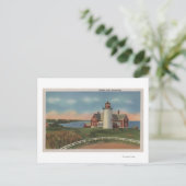 Carte Postale Vue extérieure du phare de Nobska (Debout devant)