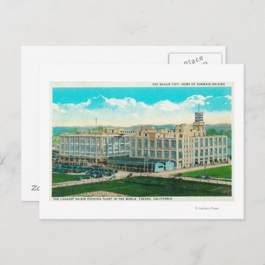 Carte Postale Vue extérieure du Plante de levain Sun-Maid (Devant / Derrière)