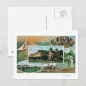 Carte Postale Vue extérieure du Sanitarium et vues Pittoresques (Devant / Derrière)