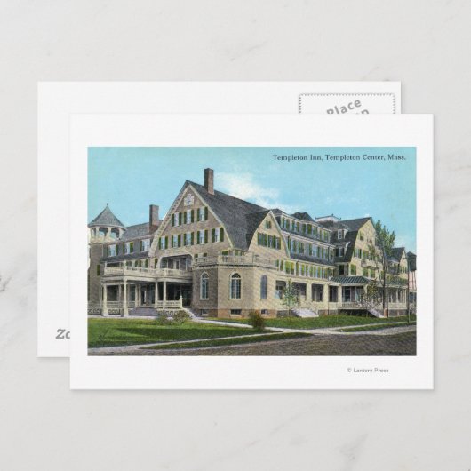 Carte Postale Vue extérieure du Templeton Inn (Devant / Derrière)