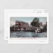 Carte Postale Vue extérieure d'un Sanitarium sur Bay Shore (Devant / Derrière)