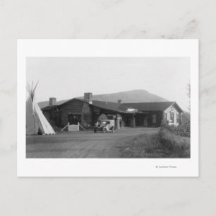 Carte Postale Vue extérieure d'une tribu amérindienne