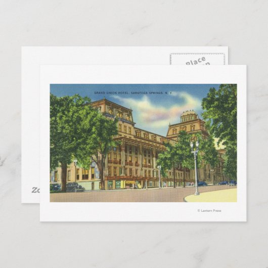 Carte Postale Vue extérieure sur le Grand Union Hotel (Devant / Derrière)