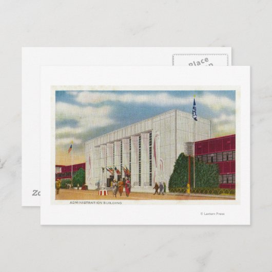 Carte Postale Vue externe du panneau Administration (Devant / Derrière)