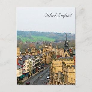 Carte Postale Vue fantastique, Oxford, Angleterre, High Street #