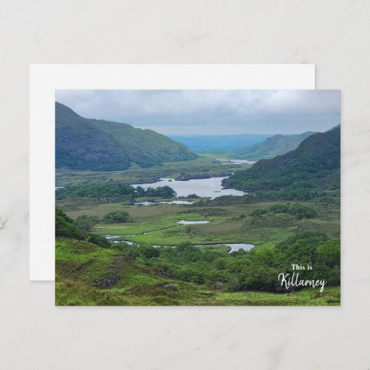 Carte Postale Vue féminine sans fin, Killarney - Irlande (Devant / Derrière)