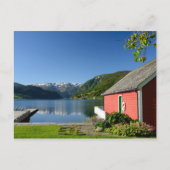 Carte postale vue fjord norvégien (Devant)