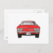 Carte Postale Vue frontale Chevrolet Corvair 1965 (Devant / Derrière)