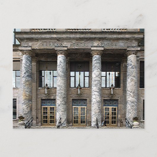 Carte Postale Vue frontale du Capitole de l'état de l'Alaska à J (Devant)