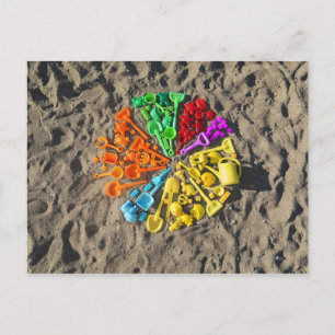 Carte Postale Vue frontale du plastique coloré pour enfants
