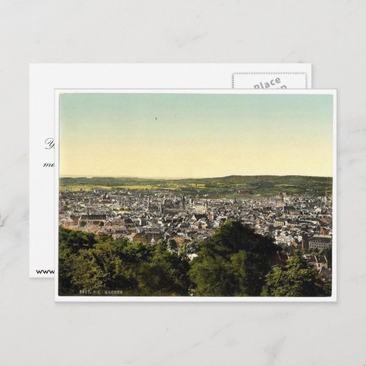 Carte Postale Vue générale, Aix-la-Chapelle, Rhin, Allemagne cla (Devant / Derrière)